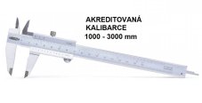 Akreditovaná kalibrace posuvného měřítka analogového 1000 3000 mm Akreditovaná kalibrace posuvného měřítka analogového 1000 3000 mm