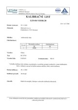 Akreditovaná kalibrace 1