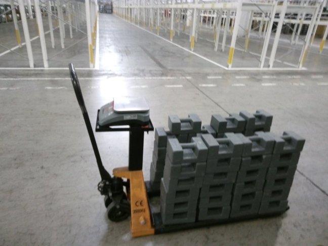 Kalibrace vah s váživostí do 600 Kg