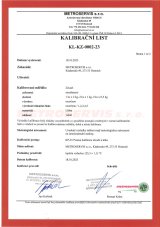 Standardní kalibrace závaží 1 mg - 500 mg, třídy M1, M2, M3, 2-5 kusů závaží