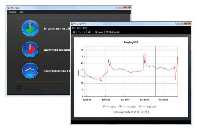 USB T, EL USB 1, graf záznamník