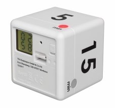 TFA 38.2032.02 digitální časovač CUBE bílé provedení Metroservis