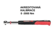 AKREDITOVANÁ KALIBRACE elektronicky momentovy klic holex METROSERVIS 0 3000Nm