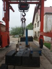 Akreditovaná kalibrace jeřábových vah do 3 t