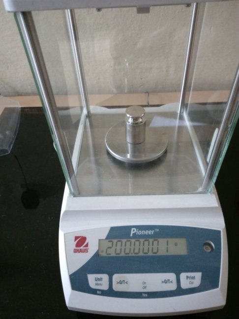 Kalibrace laboratorních předvážek