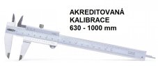 Akreditovaná kalibrace posuvného měřítka analogového 630 1000 mm Akreditovaná kalibrace posuvného měřítka analogového 630 1000 mm