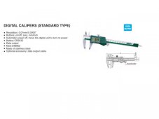 Digitální posuvné měřítko 200/0,01 mm s posuvovým kolečkem INSIZE