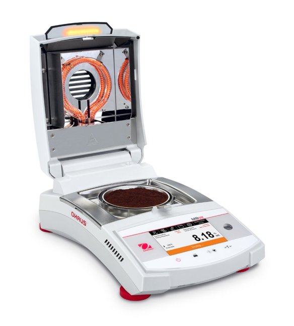MB92 right open heating on orange light with sample