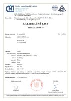 Kalibrační listy etalonů