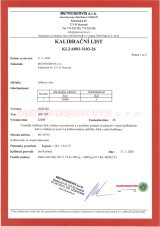 Kalibrace jeřábových vah do 10 tun