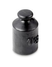 Litinové závaží 1 kg OIML M3 - knoflíkový a válcový tvar Kern, 366-94