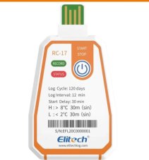 Jednorázový datalogger teploty Elitech RC-17