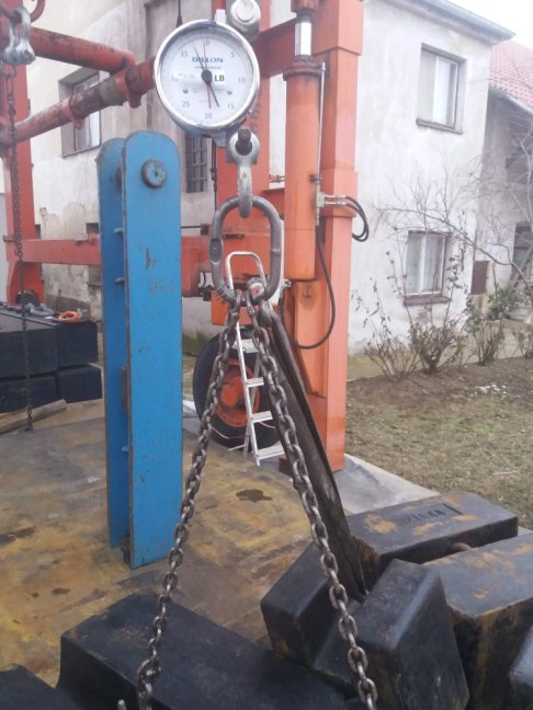 Akreditovaná kalibrace jeřábových vah do 3 t