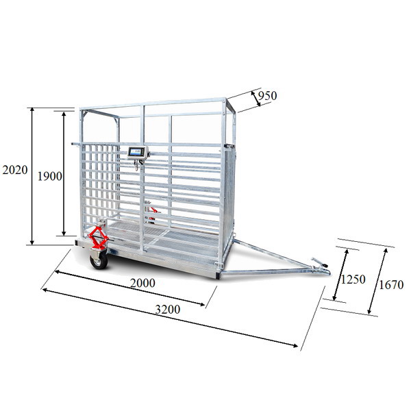 4TD1220RL TRANSPORT dobytčí váha 1,5 t M04