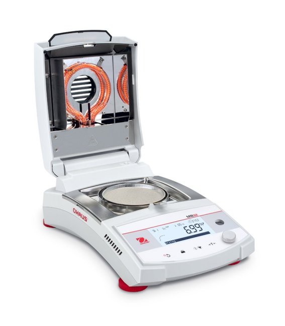 MB32 right open heating on with sample