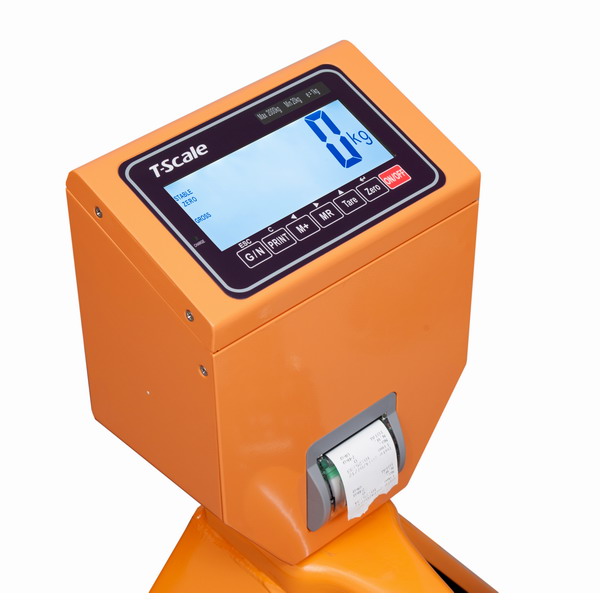 TPS-I M, 2 t/ 1 kg,  Paletový vozík s tiskárnou 555mm x 1160 mm