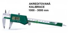 akreditovaná kalibrace digitálního měřítka 1000 3000 mm