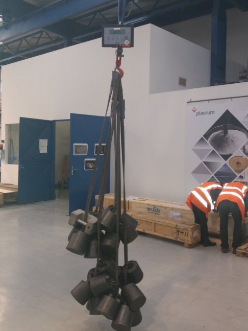 Akreditovaná kalibrace jeřábových vah do 1,5 t