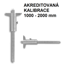 Akreditovaná kalibrace hloubkoměru 1000 2000 mm