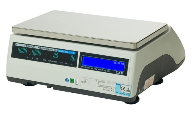 CL5500 15kg systémová a etiketovací vaha bez nožky Cas 1