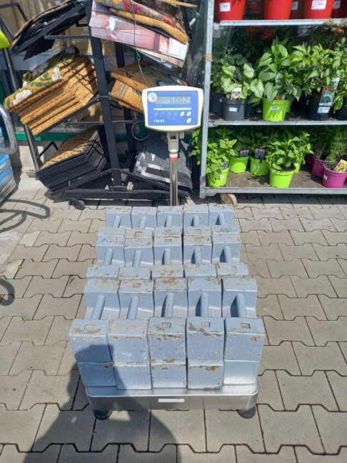 Kalibrace vah s váživostí do 600 Kg