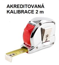 Akreditovaná kalibrace svinovacích metrů 2 m