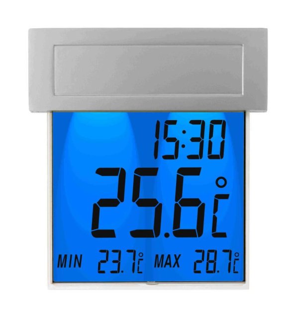 TFA 30.1035 venkovní digitální teploměr se solárním panelem, okenní vision solar