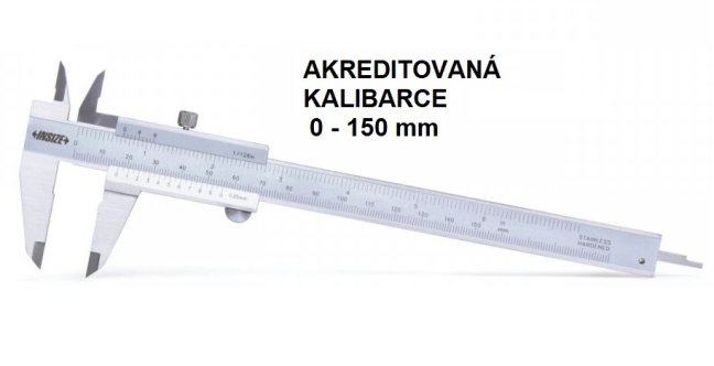 Akreditovaná kalibrace 0 150 mm