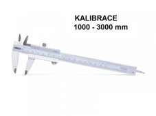 Kalibrace posuvek 1000 3000 mm