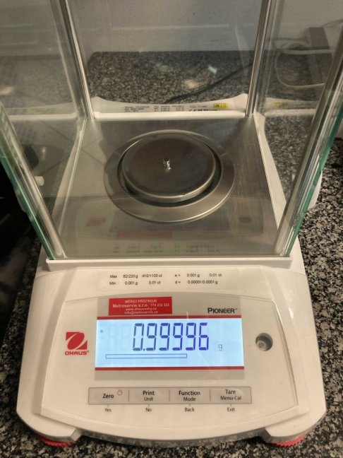 Standardní kalibrace závaží 1 mg - 500 mg, třídy M1, M2, M3, 6 a více kusů závaží