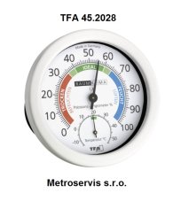 TFA 45.2028 ANALOVÝ TEPLOMĚR S VLHKOMĚREM