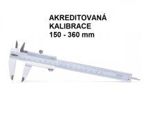 Akreditovaná kalibrace posuvného měřítka analogového 150 630 mm