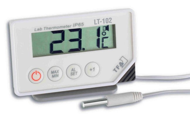 laboratorní digitální teploměr TFA 30.1034 HACCP,ALARM