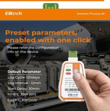 Jednorázový datalogger teploty Elitech RC-17