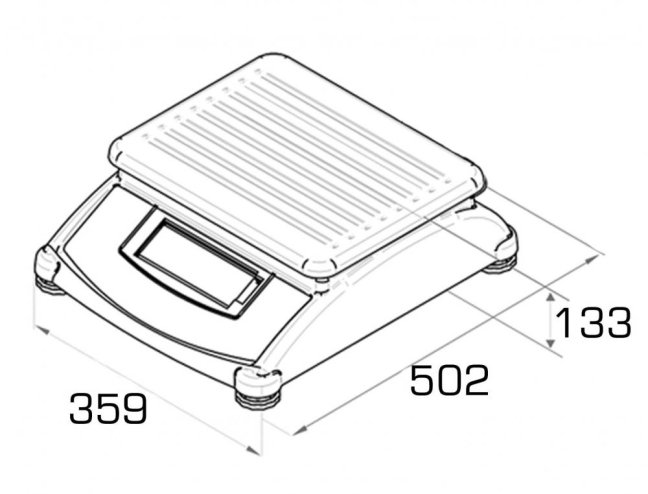 TEM ATA LCD do 30kg - bez nožky