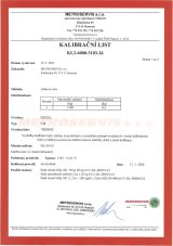 Kalibrace jeřábových vah do 1,5 tuny