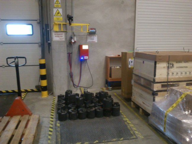 Kalibrace vah s váživostí do 600 Kg