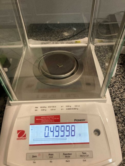 Standardní kalibrace závaží 1 mg - 500 mg, třídy M1, M2, M3, 6 a více kusů závaží