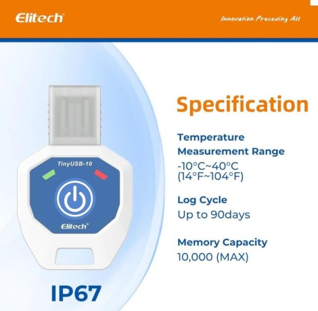 Jednorázový datalogger Tiny USB-10