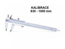 Kalibrace posuvek 630 1000 mm