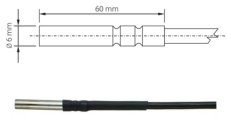 Pt1000TG8 E teplotní sonda, kabel 2 m, SN232E