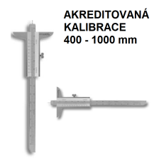 Akreditovaná kalibrace hloubkoměru 400 1000 mm Akreditovaná kalibrace hloubkoměru 400 1000 mm