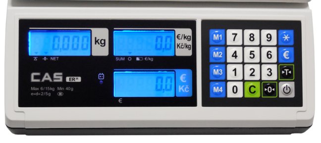 ER Junior 15kg bez nožky s výpočtem ceny Cas