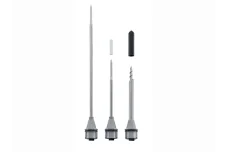 Testo 105 sada robustní potravinářský vpichový digitální teploměr s HACCP se sondou do zmrazeného zboží, dlouhou sondou, standardní sondou s držákem a kufrem