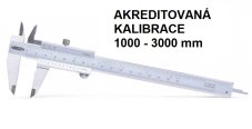 Akreditovaná kalibrace posuvného měřítka analogového 1000 3000 mm Akreditovaná kalibrace posuvného měřítka analogového 1000 3000 mm