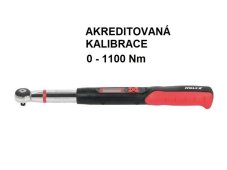 AKREDITOVANÁ KALIBRACE elektronicky momentovy klic holex METROSERVIS 0 1100Nm