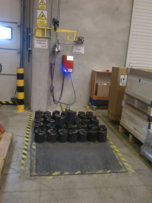 Kalibrace vah s váživostí do 600 Kg